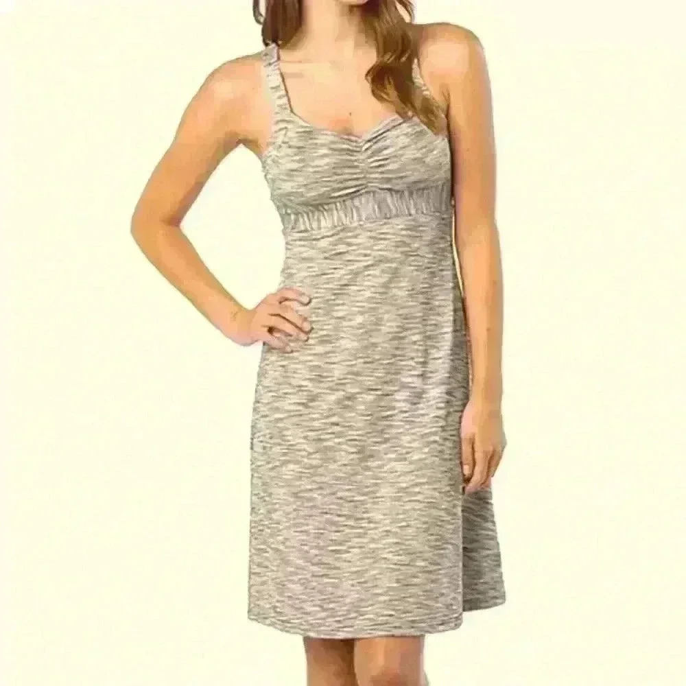 PrAna Opal Amaya Space Dye Racerback Tank Dress, Womens Size Small